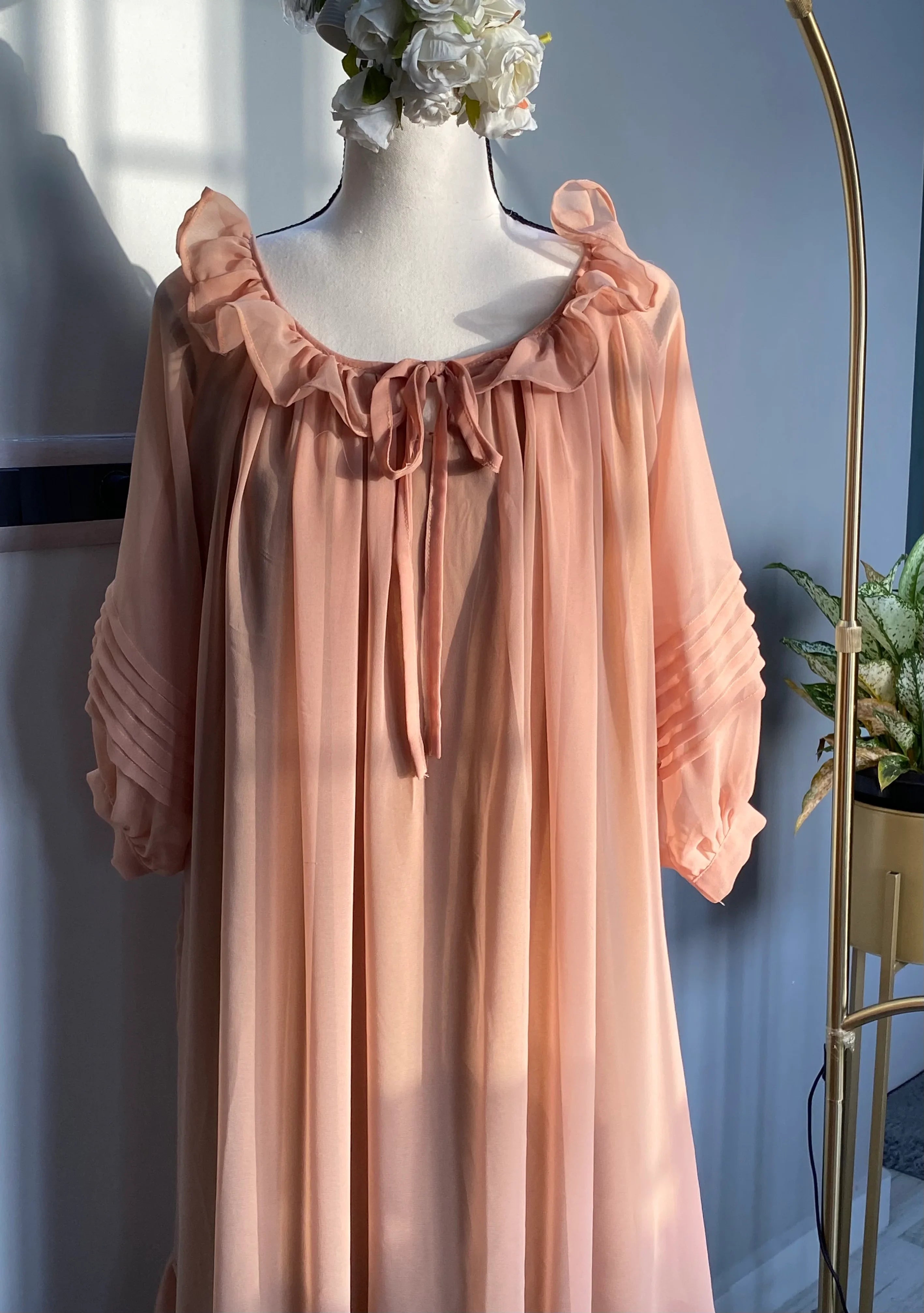 Frill Long Gown