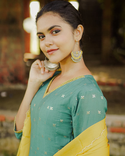 Jade Green Kurta Set (WEDDING EDIT’25)