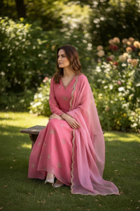 Rooh E Rasm candy Pink Kurta Set