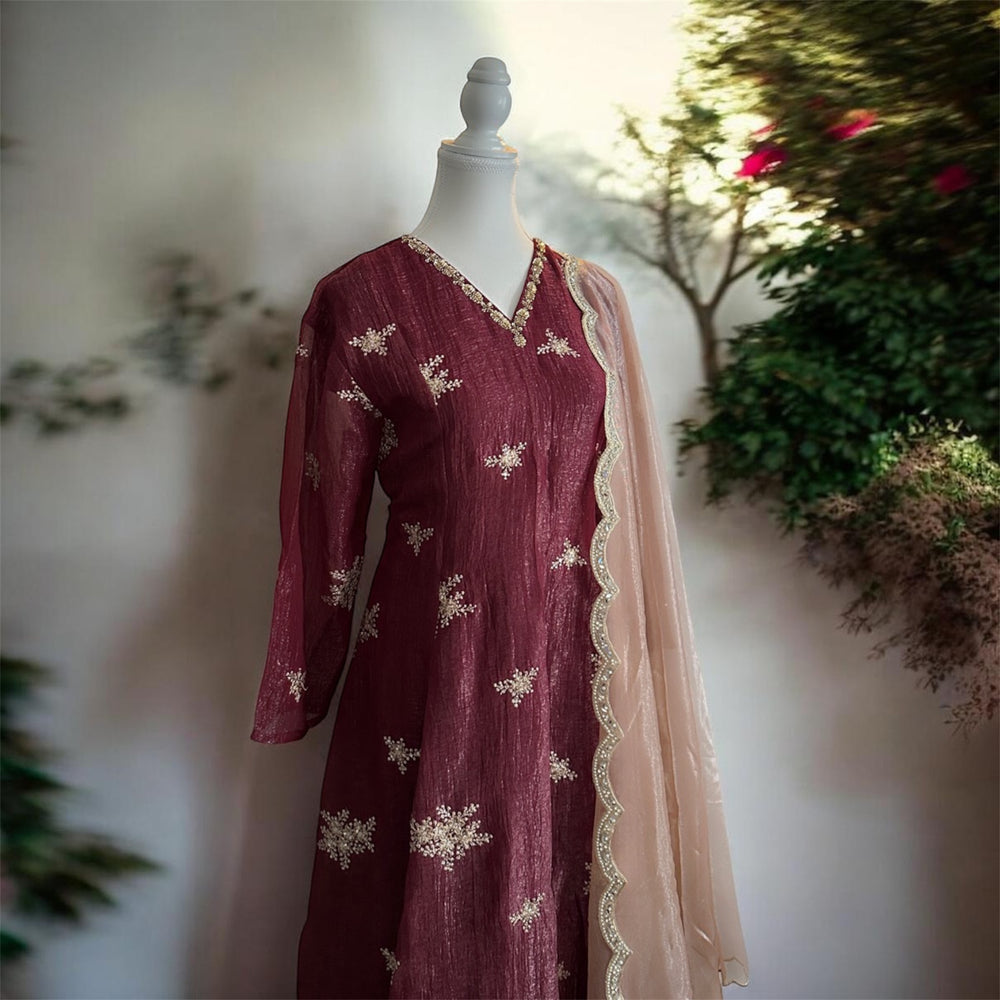 Rooh E Rasm-Tissue Kurta Set
