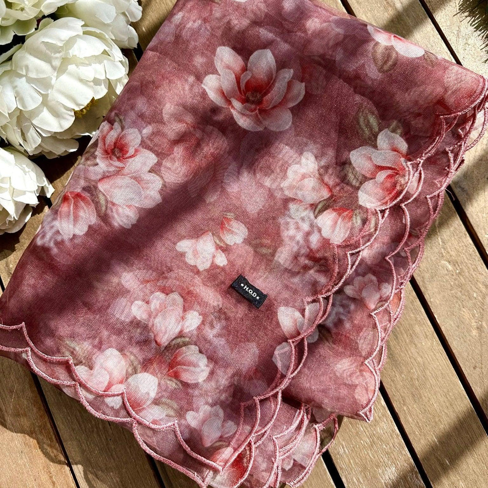 
                  
                    Floral organza Dupatta - The Story Kameez
                  
                