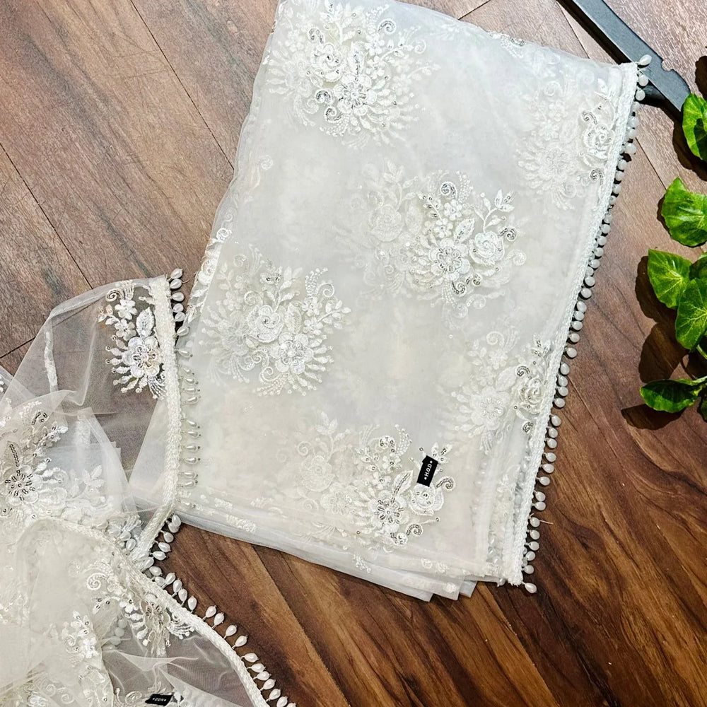 
                  
                    Net embellished sequins and Beads Dupattas - The Story Kameez
                  
                