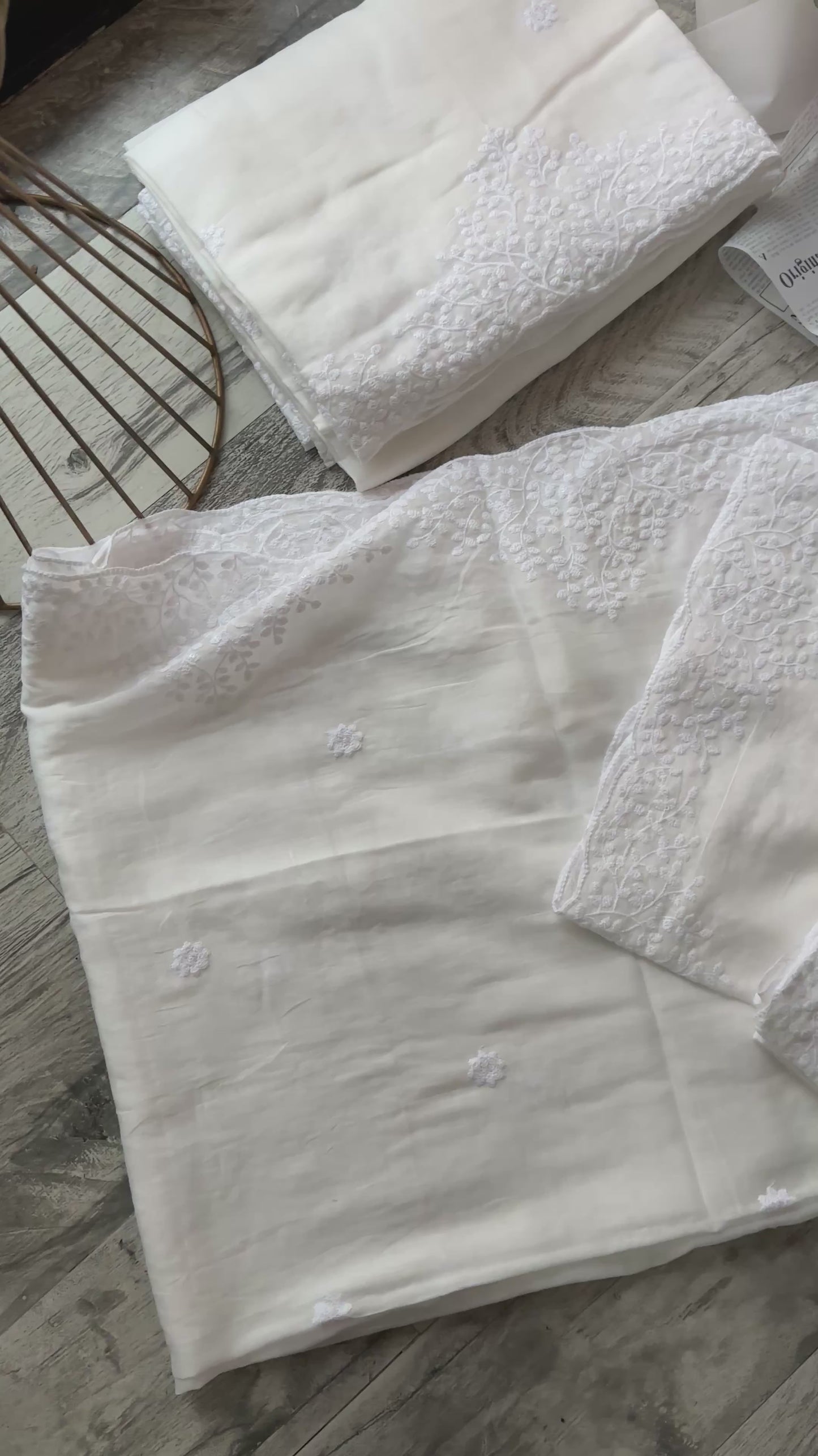 Dyeable Mul cotton Dupatta (Leaf Premium)