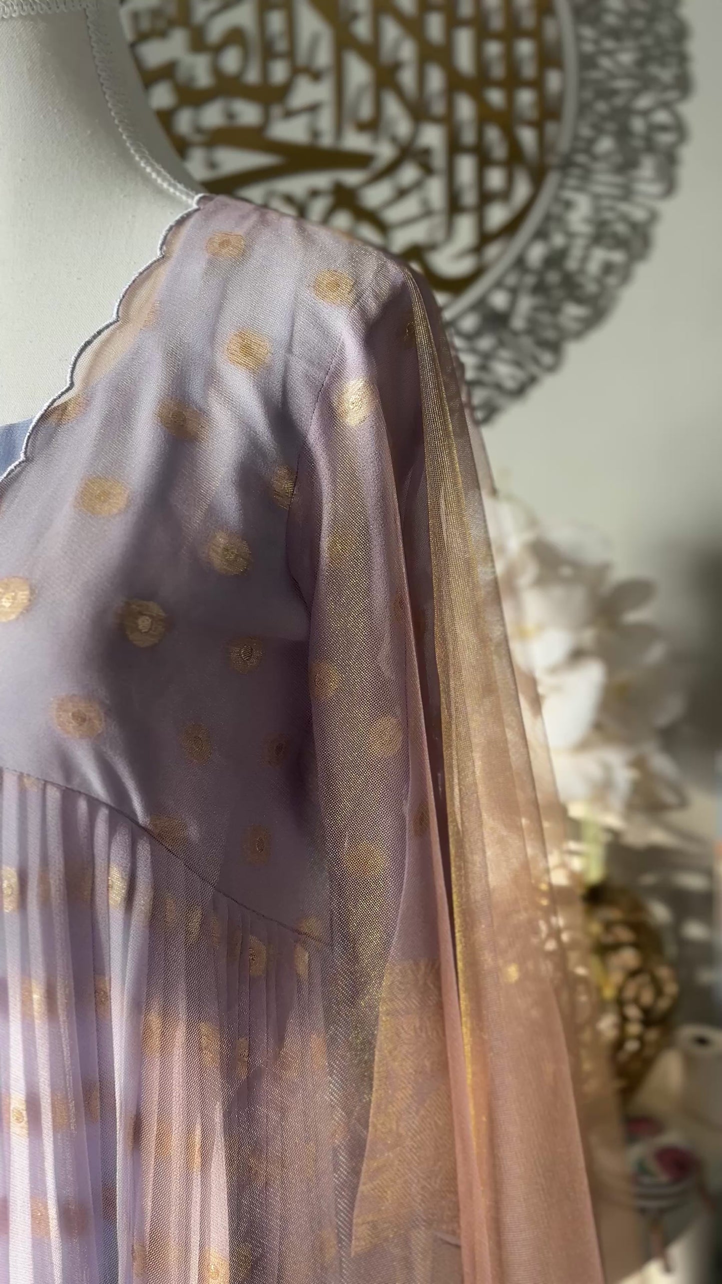Pastel Powder Blue Banarasi Enchanted Kurta/Dupatta