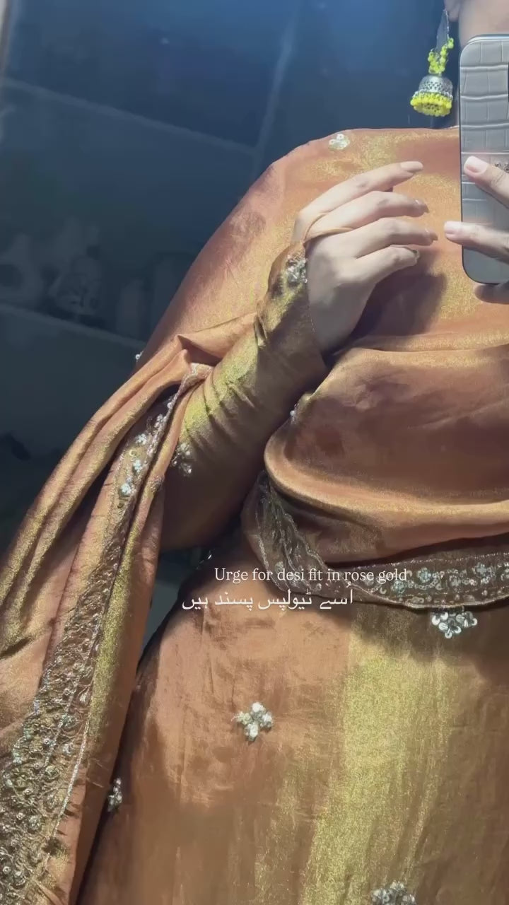 Rose Gold Shimmer Tissue (wedding Series)