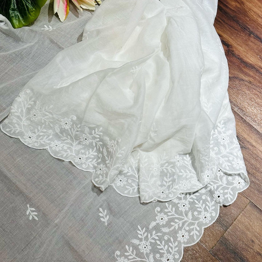 
                  
                    Pure white Dyeable - The Story Kameez
                  
                