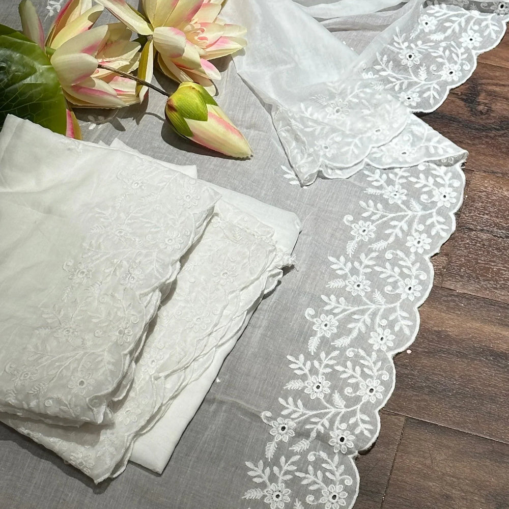 
                  
                    Pure white Dyeable - The Story Kameez
                  
                
